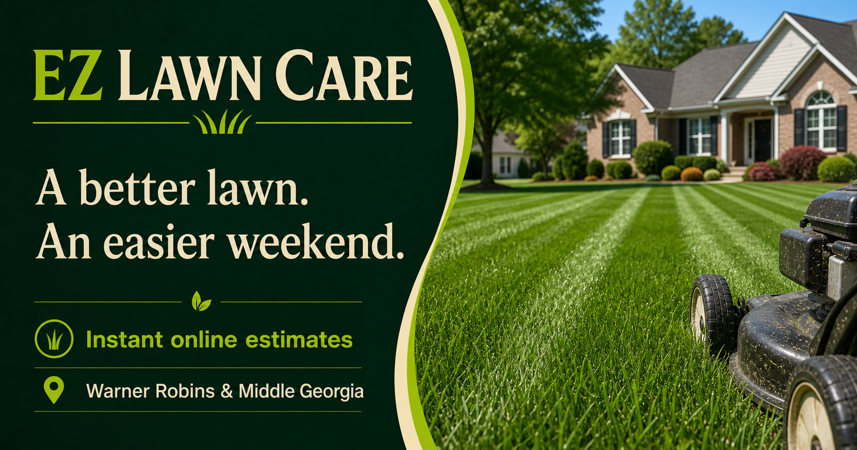 EZ Lawn Care interface preview